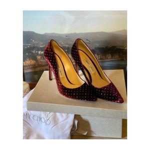 JIMMY CHOO Burgundy Pumps